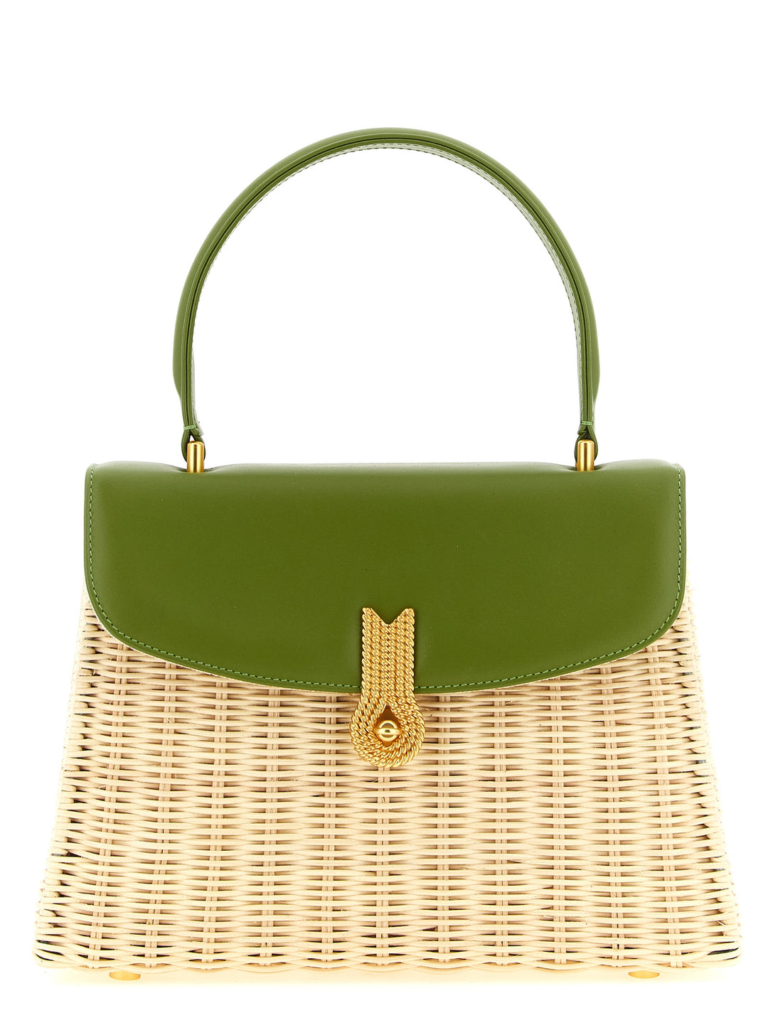 Daniele Amato Queen Rattan Borse a Mano - Verde | 1d6e6d275b742666bdea64ab9a3ec46662ecdffe