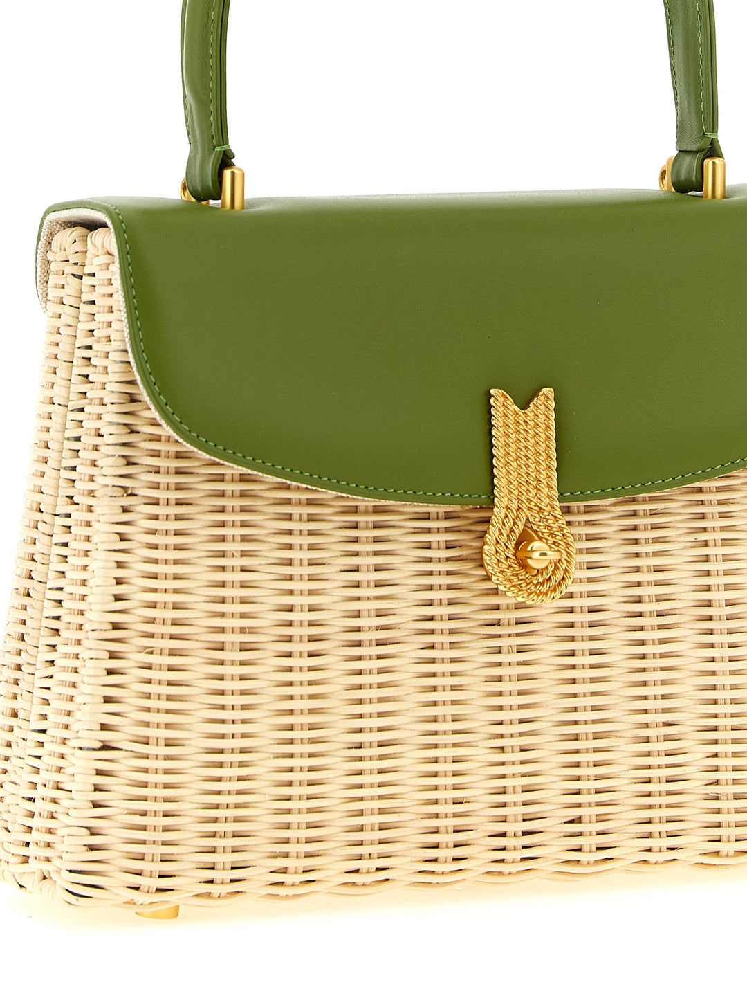 Daniele Amato Queen Rattan Borse a Mano - Verde | 67b74acaef728da587f95ac4de2d63ff7b059f6e
