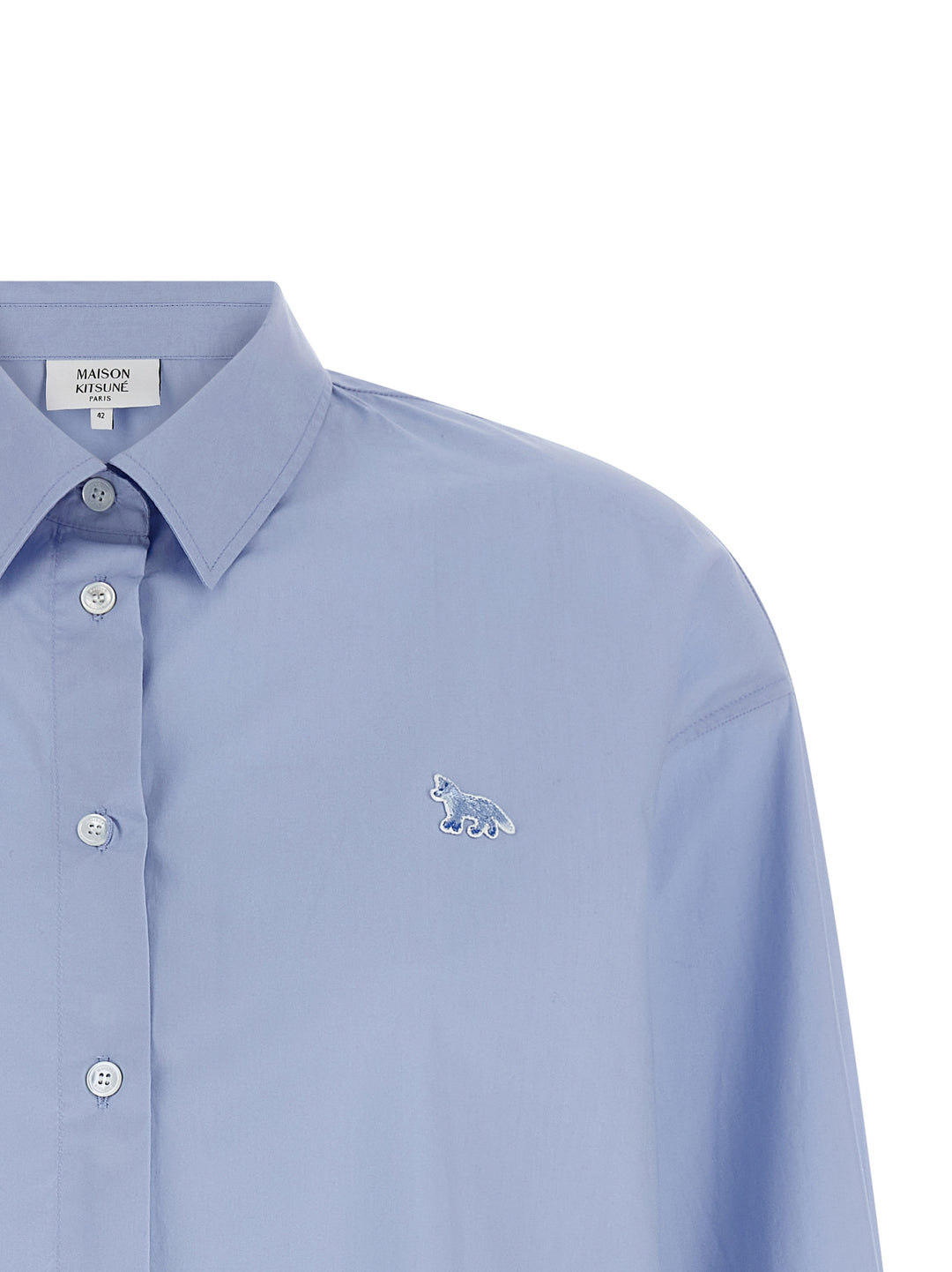 Maison Kitsune Baby Fox Camicie - Celeste | e9d664893de8507a45222b418fd8f7318478fc7a