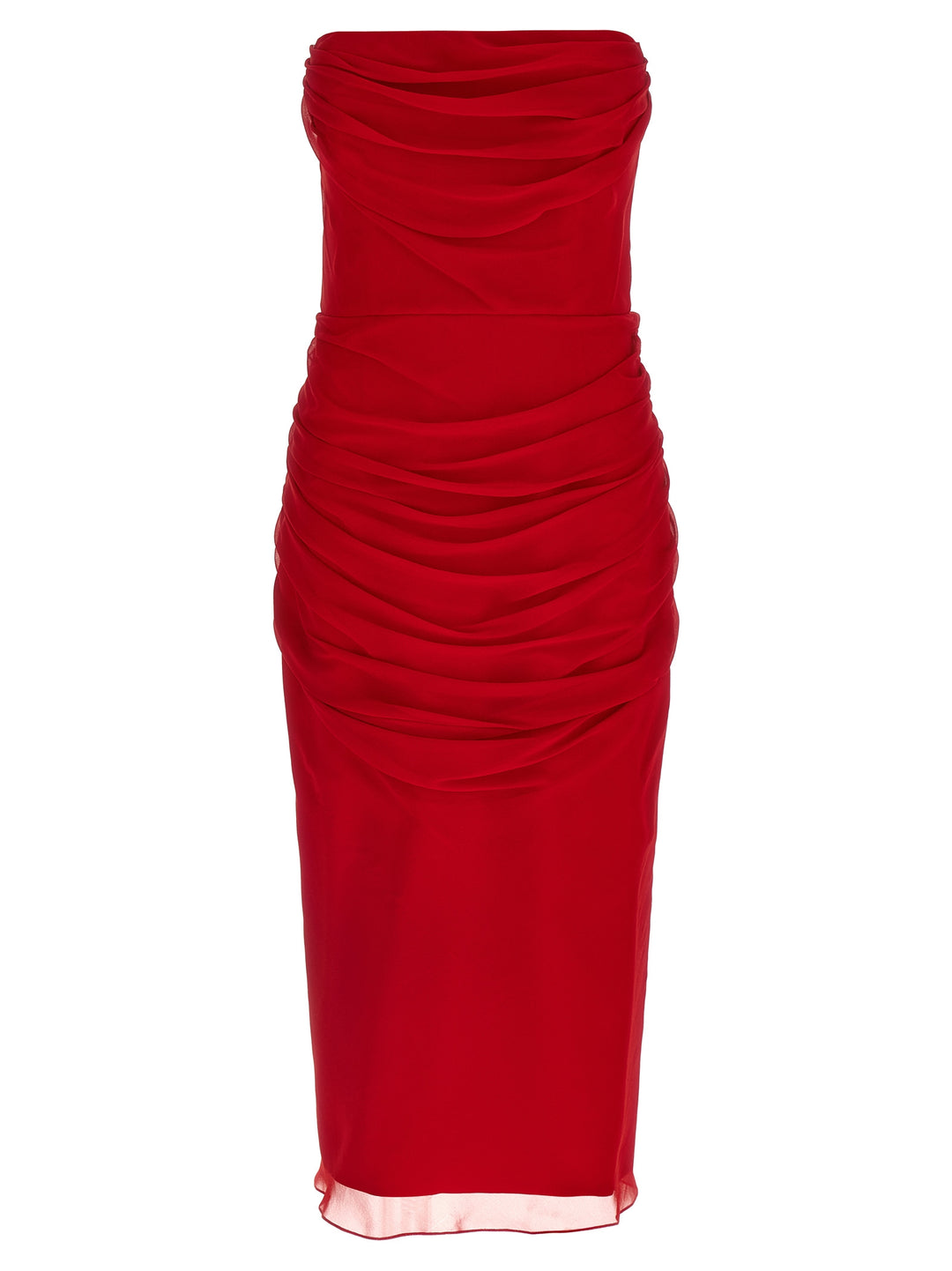 Carolina Herrera Chiffon Dress Abiti - Rosso | 2c94add1e10a9606fe807e6bbe84d13283bac6c2