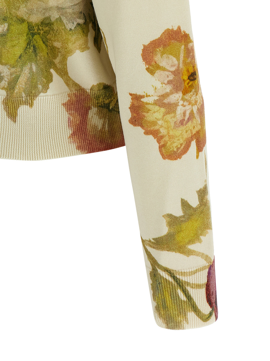 Carolina Herrera Floral Print Cardigan Maglioni - Bianco | bbe0aa57e05a5135278564a0a27353a3671e93a1
