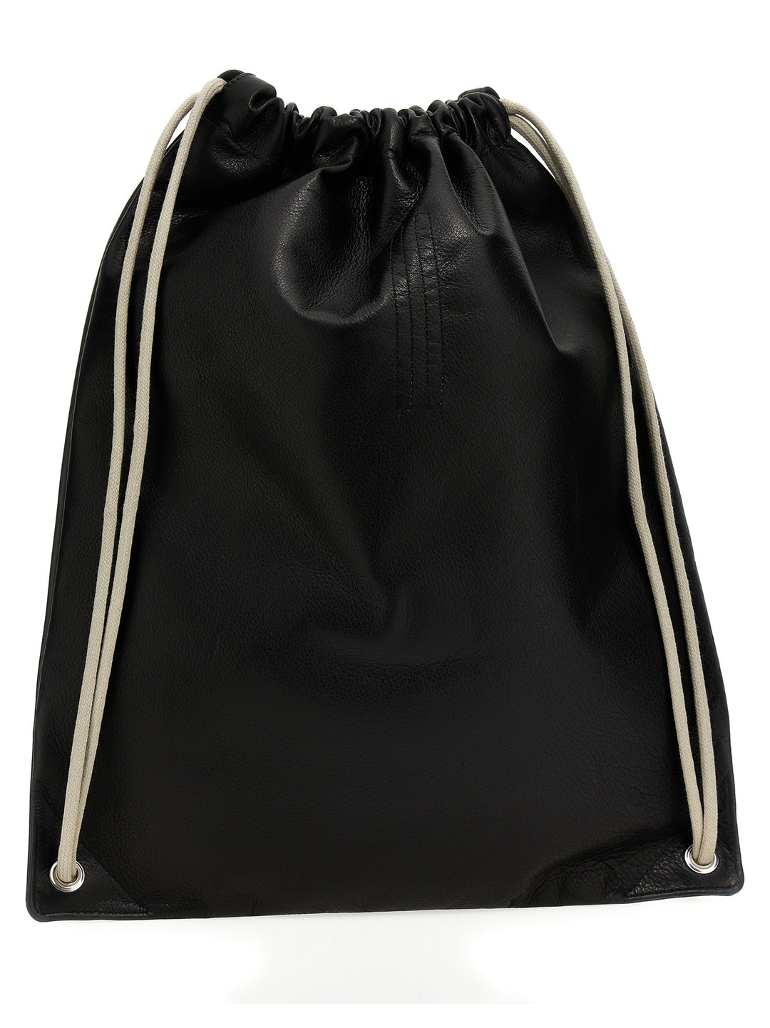 Leather Backpack Zaini Nero
