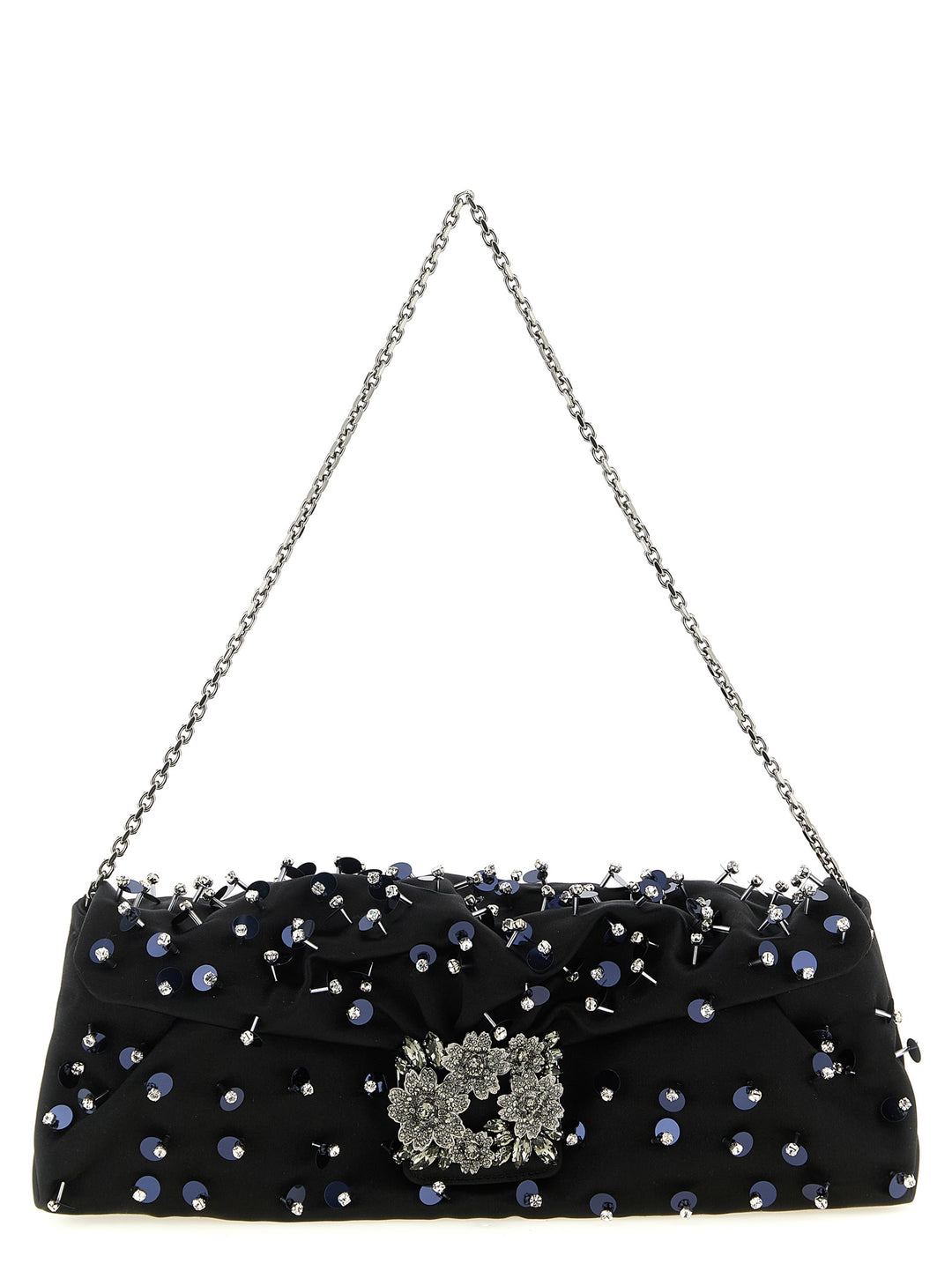Roger Vivier Efflorescence Clutch - Nero | 8cc786df85a972406212a1c0d7f34ba5d8295f44