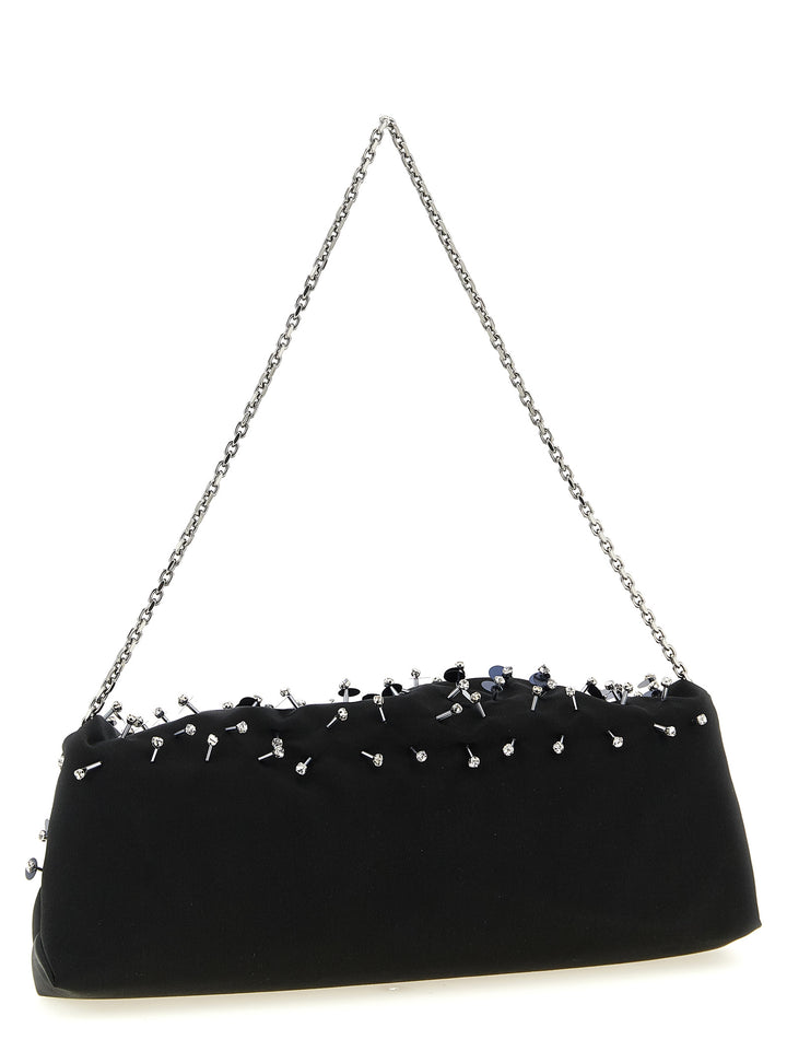 Roger Vivier Efflorescence Clutch - Nero | 8e0425863a8c6e6a74d5a144f441fc8ee2f56732