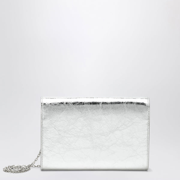 Efflorescence Mini Clutch In Metallic Leather
