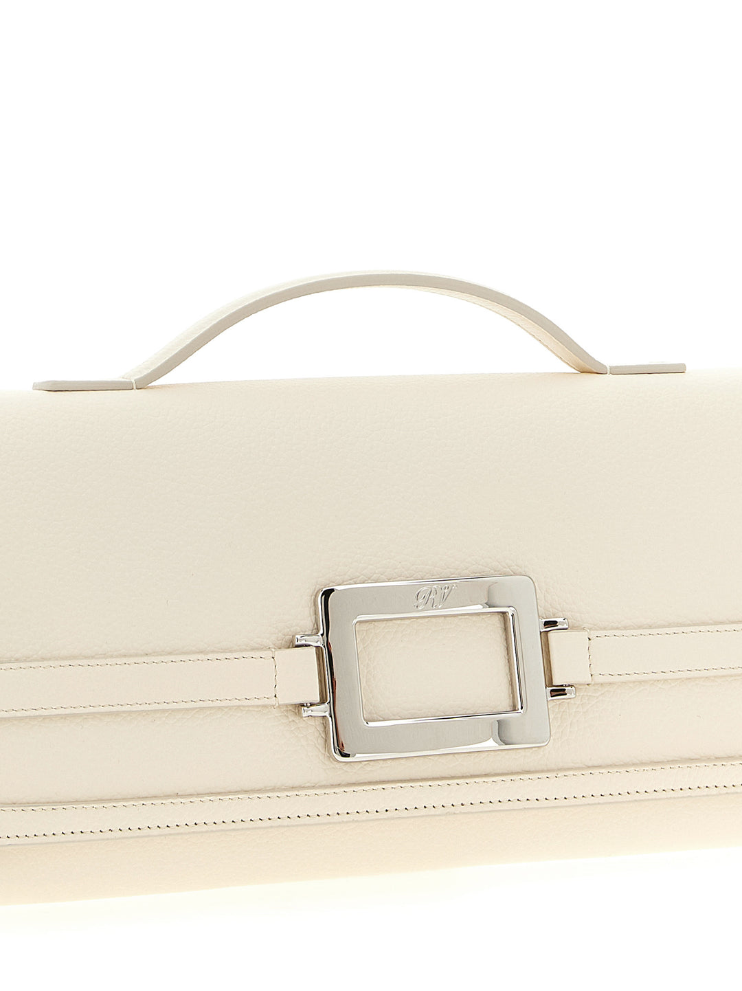 Roger Vivier Belle Vivier Clutch - Bianco | a6daaf5608d4f1d2f331aa5425cc0bd4db3d2474