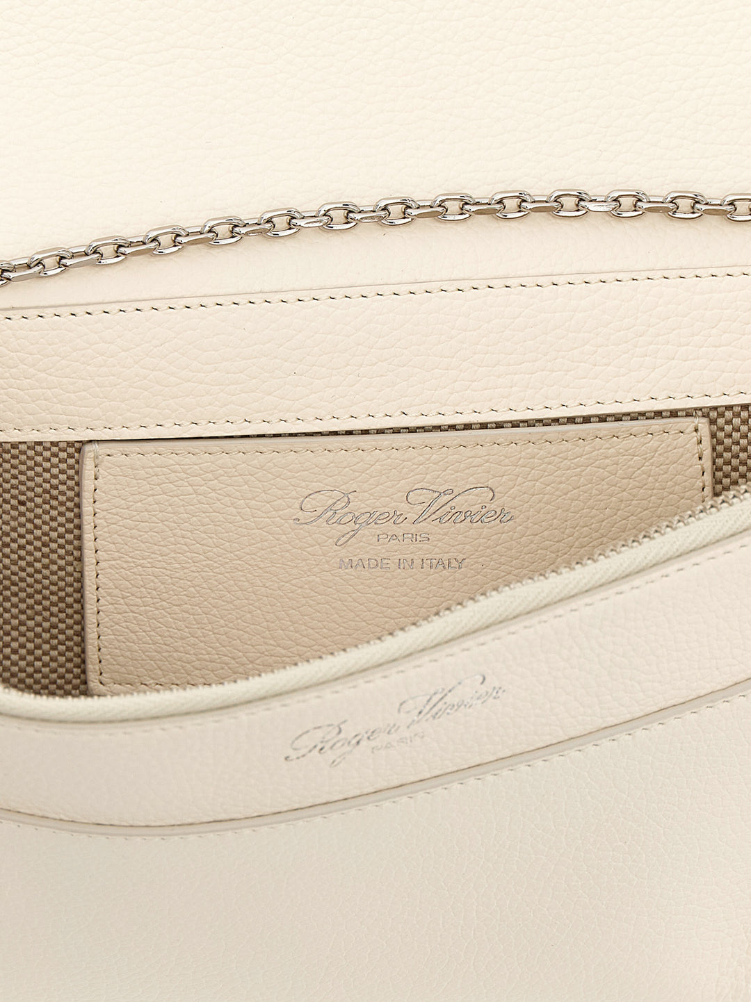 Roger Vivier Belle Vivier Clutch - Bianco | 49efb51797cd76a3a18054af8ac35d6316d8a927