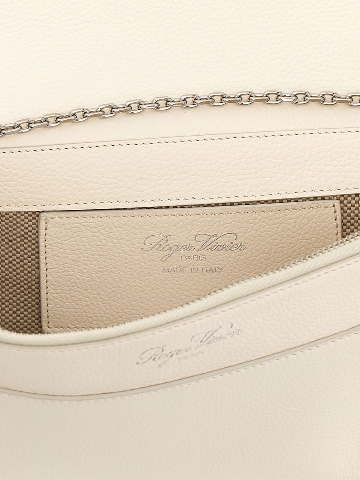 Roger Vivier Belle Vivier Clutch - Bianco | 49efb51797cd76a3a18054af8ac35d6316d8a927
