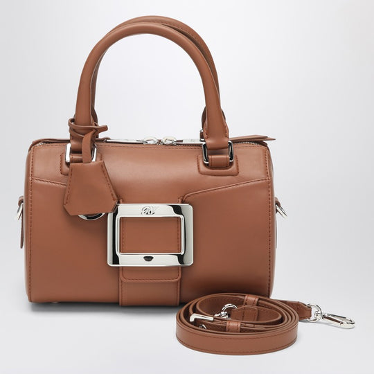 Belle Vivier Bowling Bag In Cognac Coloured