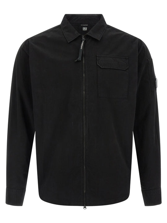 Zip Overshirt Camicie Nero