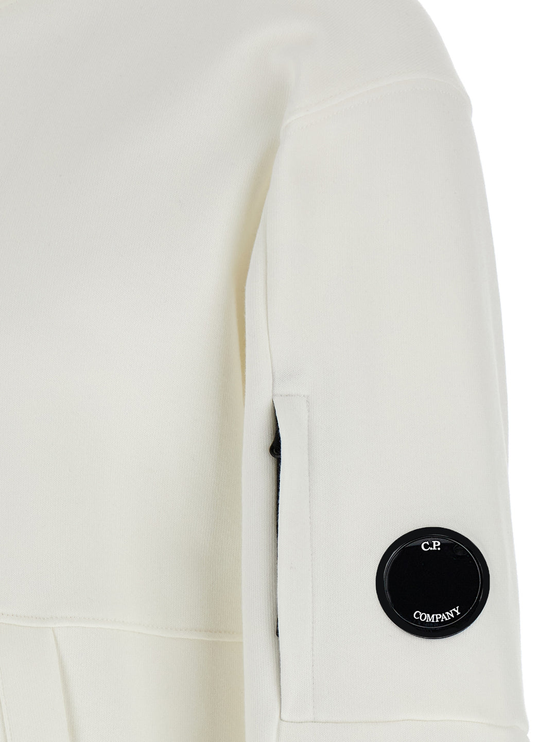 C.P. Company Diagonal Raised Felpe - Bianco | 186b2bd94827d04eb94c0721762efb98973bd2e2