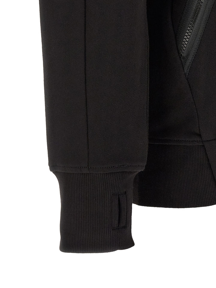 C.P. Company Diagonal Raised Fleece Felpe - Nero | 92330abce1db86f06f682a33702e12bf2500568f