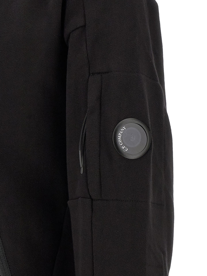 C.P. Company Diagonal Raised Fleece Felpe - Nero | fef57cbe08e76b3e911d4ea6dfff3db36794ac61