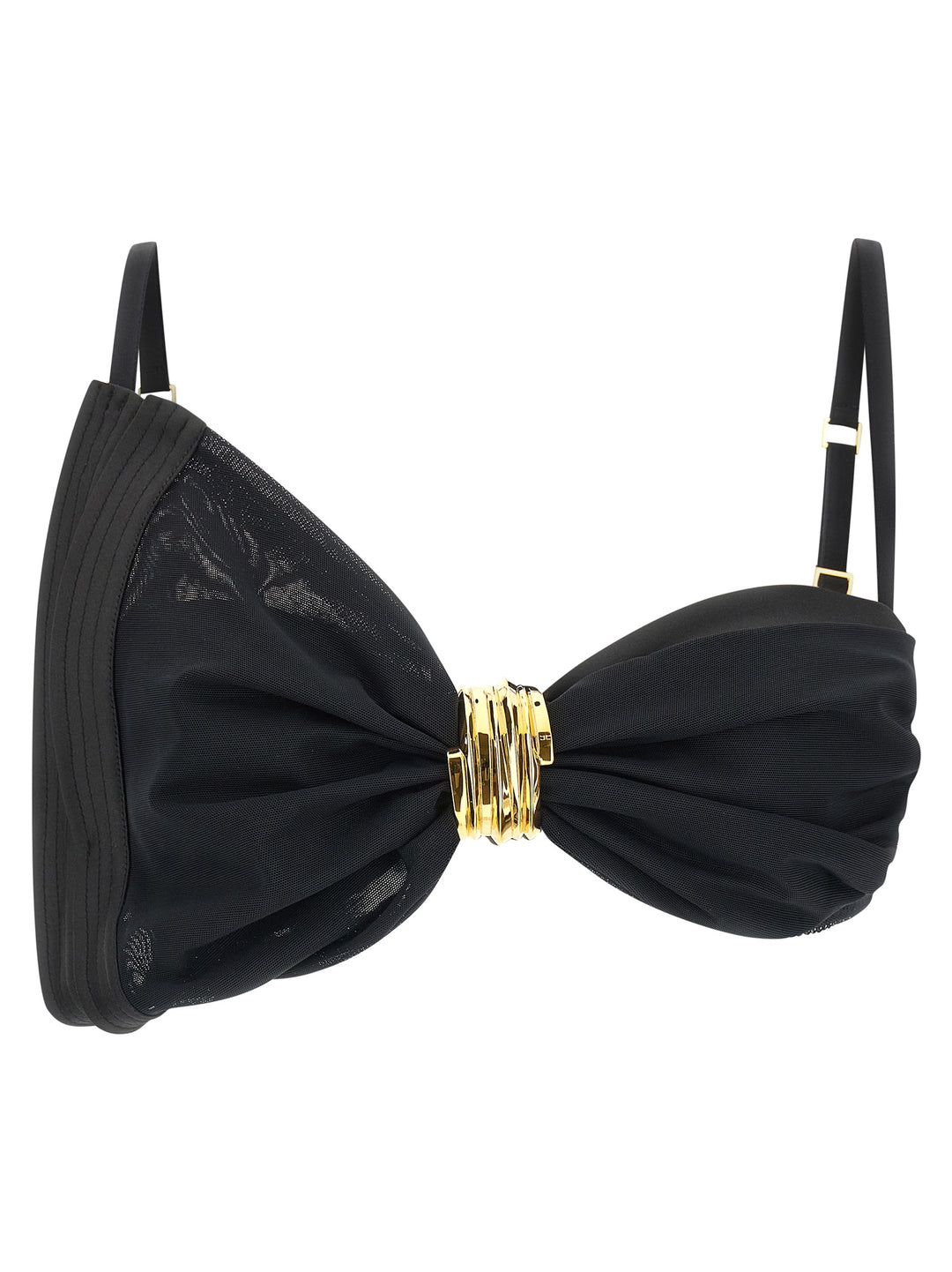 Elisabetta Franchi Satin Bra And Tulle INTIMO - Nero | 2d5dd13664a777976a7de199ab92eb2eb1e8d92b