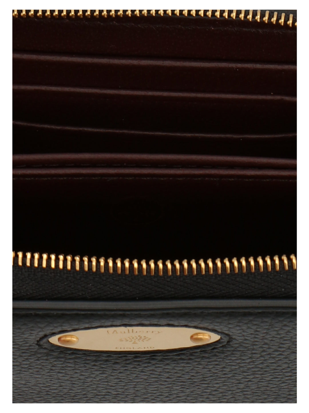 Mulberry Logo Plaque Wallet Portafogli - Nero | 03e90999758cbb65b8dc4afa01d3bcc6a491d11b