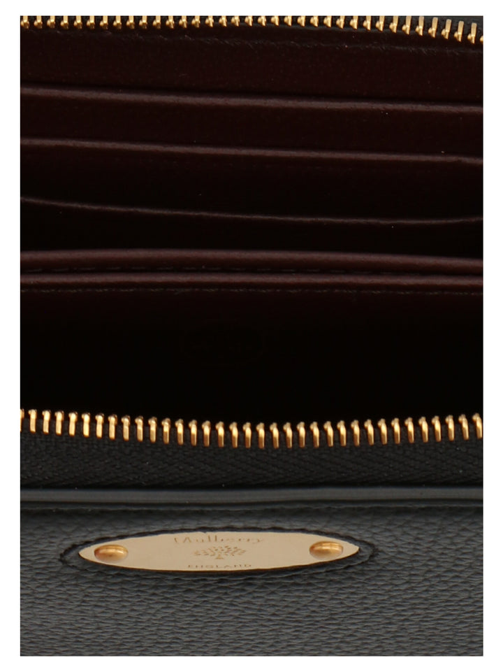 Mulberry Logo Plaque Wallet Portafogli - Nero | 03e90999758cbb65b8dc4afa01d3bcc6a491d11b