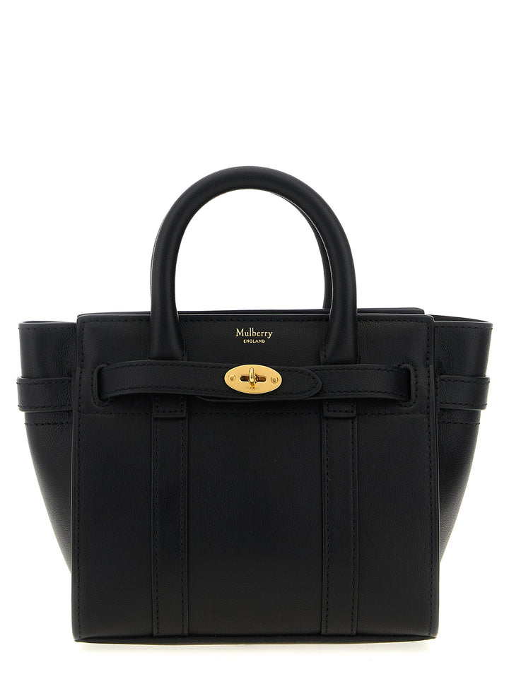 Mulberry Micro Zipped Bayswater Borse a Mano - Nero | 792cb2e4997055eda7da142e215928d7412e4e73