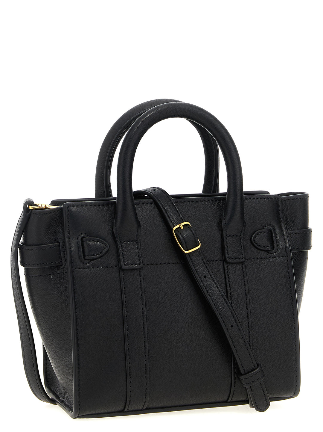 Mulberry Micro Zipped Bayswater Borse a Mano - Nero | 93ca2f4709a2d66fc36b0e61170bcdb5723675e8