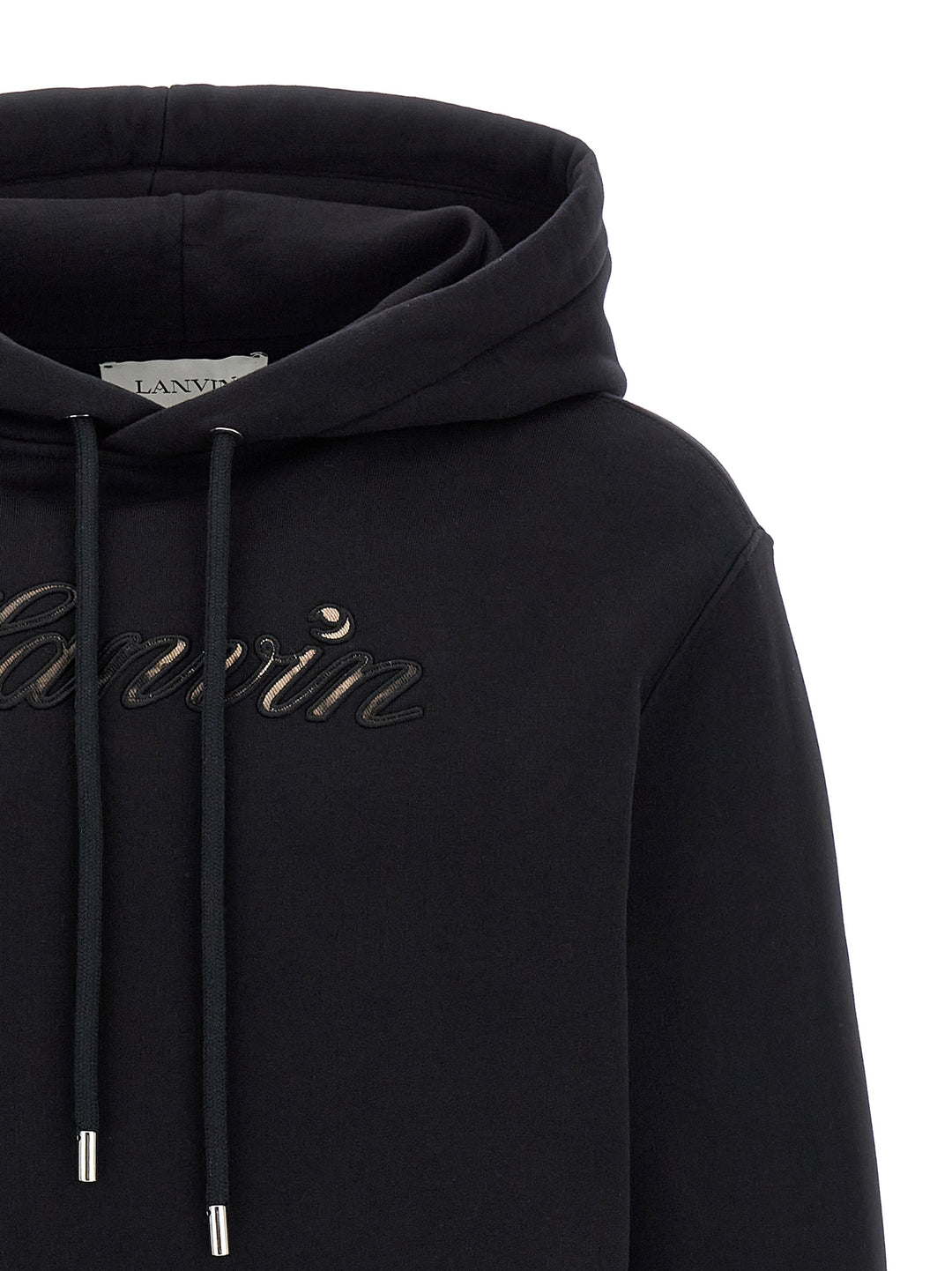Lanvin Logo Hoodie Felpe - Nero | 2d5c6b4cff02b3371ed942e9dbb3b0d9936462ee