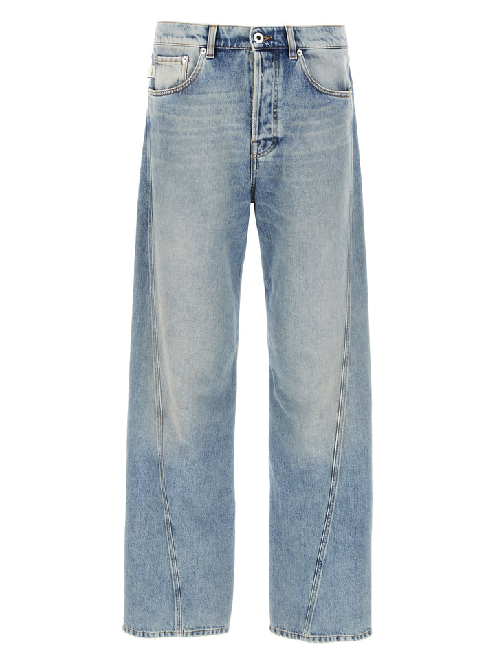 Lanvin Twisted Hem Jeans - Celeste | 350540f68a6b142733ff28df47e759392ae8bf36