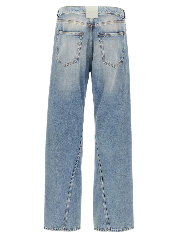 Lanvin Twisted Hem Jeans - Celeste | ab153f311a8f2a68559b798c1703fb675fdbc0ab