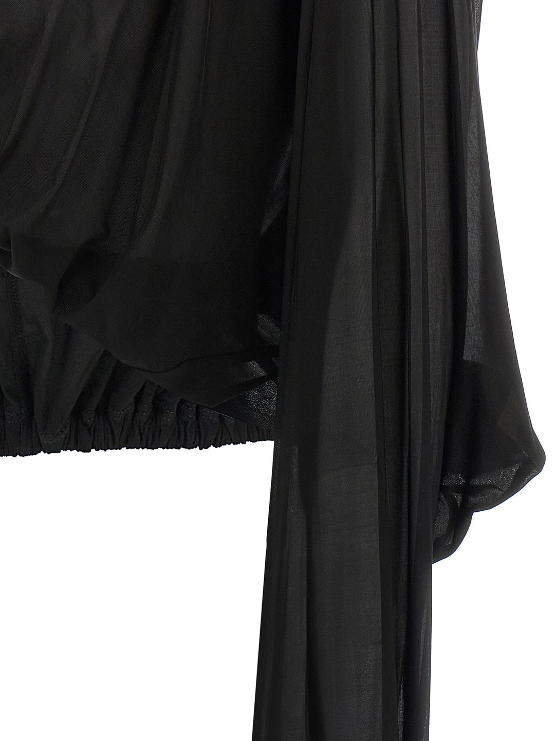 Rick Owens Crooped Hooded Tunic Maglioni - Nero | 546143cc7e98c73c50277f558d4fd8c907eae913