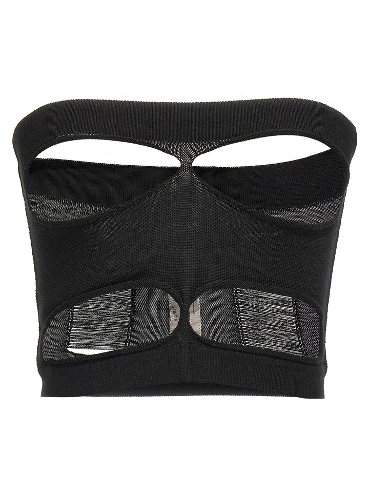 Rick Owens Tanja Bandeau Top - Nero | bf34dc2363f6fa85ed9e834ec59ca270d9167307