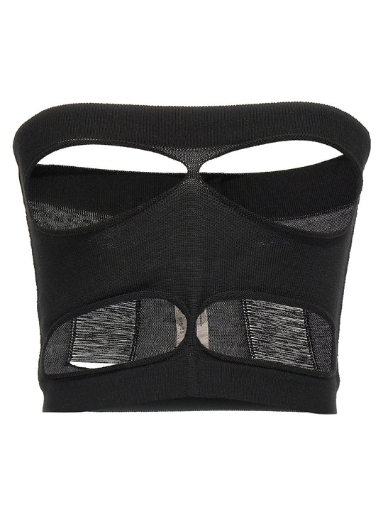 Tanja Bandeau Top Nero