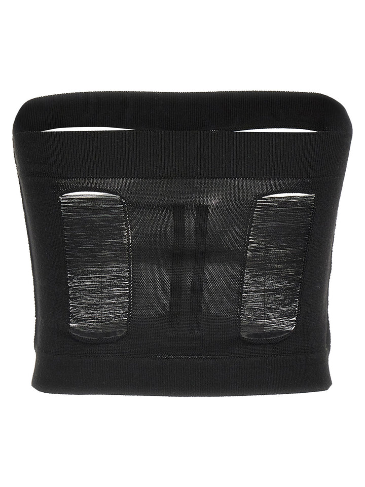 Rick Owens Tanja Bandeau Top - Nero | b2bb905648dc2f6881f5d7cc91806a7317197a66