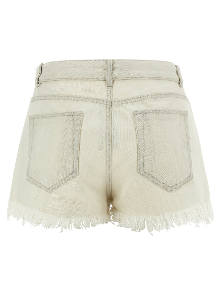 Rick Owens Bias Cutoffs Bermuda e Short - Bianco | d2cff4b1248f755b7de67b47c31ab80d2be07e7b