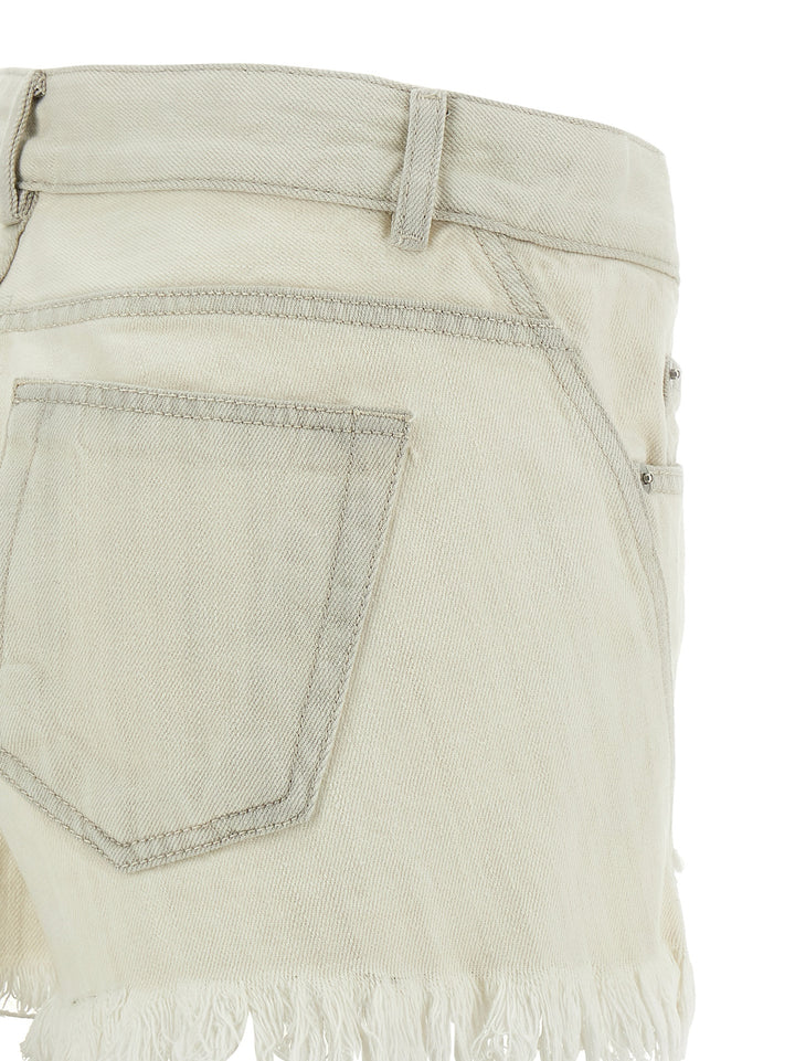 Rick Owens Bias Cutoffs Bermuda e Short - Bianco | 34c494817f88d222ad5486e8ef8512f641efd617