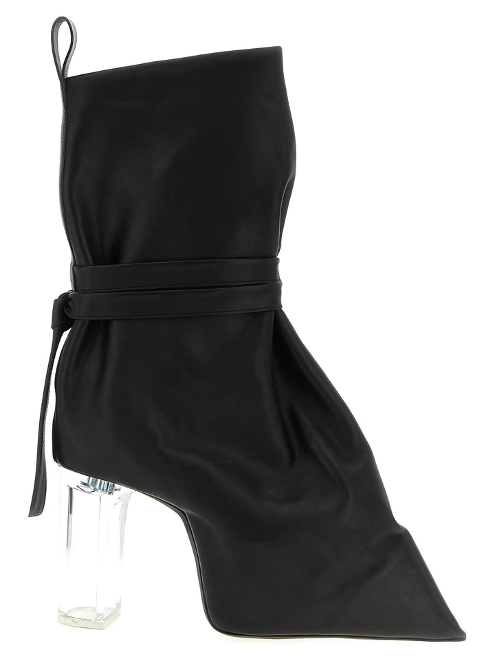 Rick Owens Tied Taco Kiss Stivali e Stivaletti - Nero | 09efd710933abe08faf99be222c166ce11175e9a