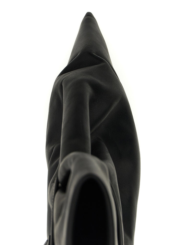 Rick Owens Tied Taco Kiss Stivali e Stivaletti - Nero | 43684bdc3467adb6751da7e391172a730400eed6