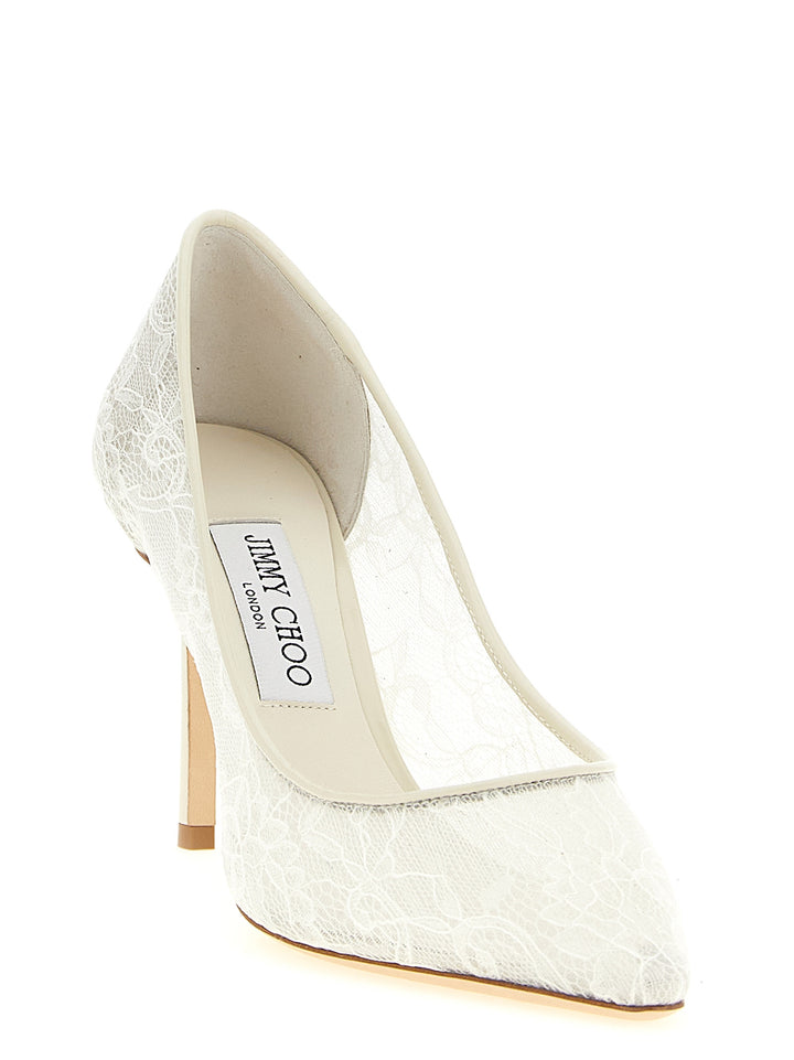 Jimmy Choo Romy Decollete - Bianco | 22cd1489d3db2421a861b32884a11fb397e0ddcc