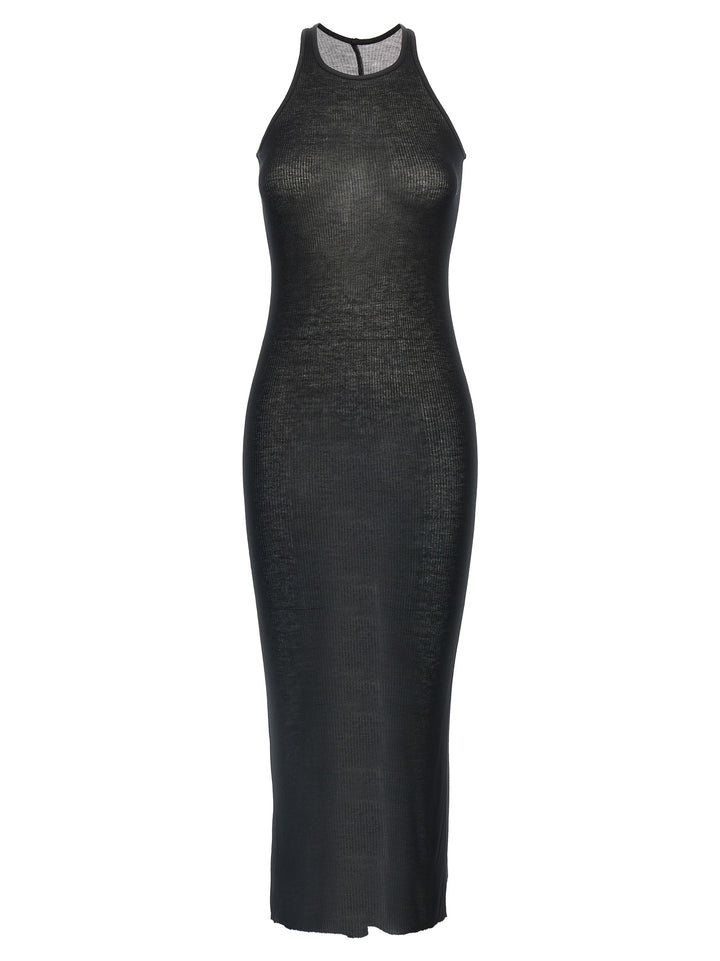 Rick Owens Ribbed Dress Abiti - Nero | 2b6d4de46c86714fab257ef9eae3401197686050