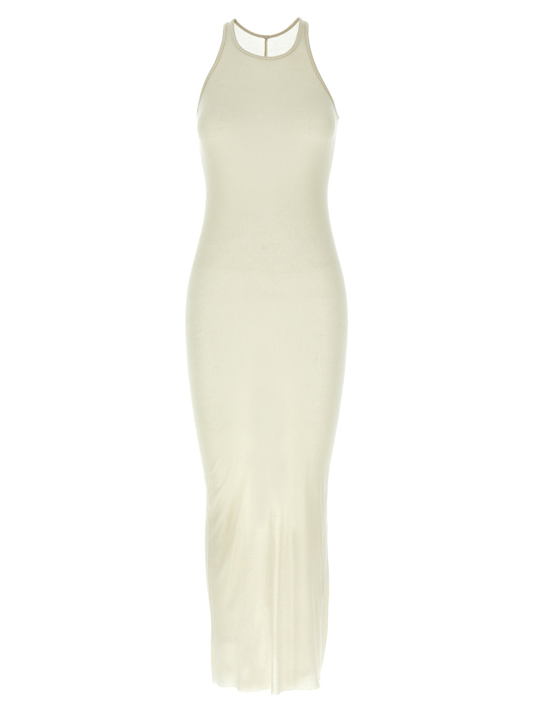 Rick Owens Ribbed Dress Abiti - Beige | 9fecd508159c744b0a9a878da353218efb1af13c