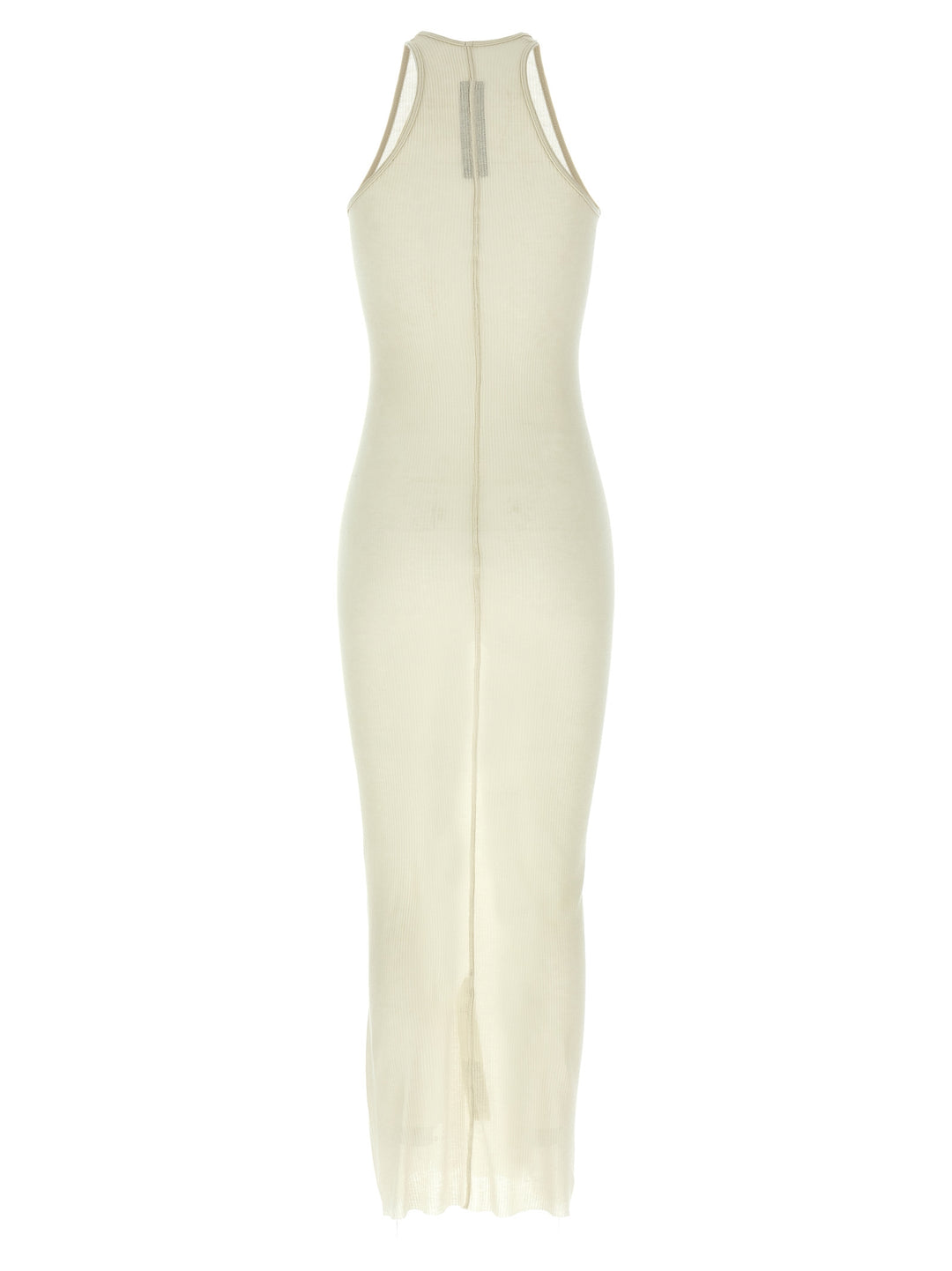 Rick Owens Ribbed Dress Abiti - Beige | 3b771cbc565a30c746506db139ff3b9b8eef593d