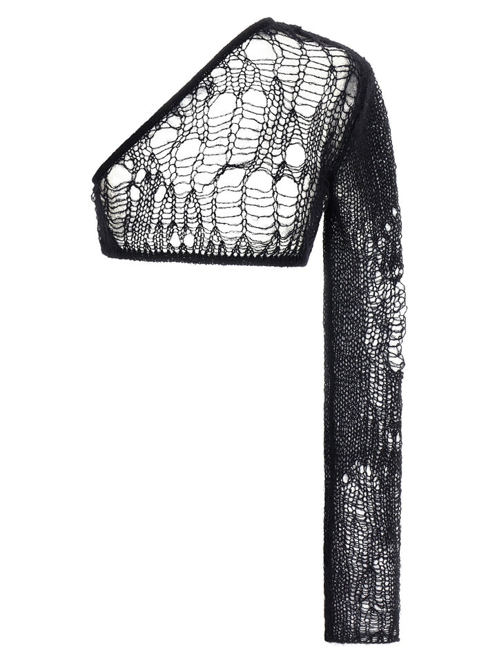 Rick Owens Spider Ziggy Top - Nero | 6188f2bfb4ac869a92537a0b8de782ef2171d85e