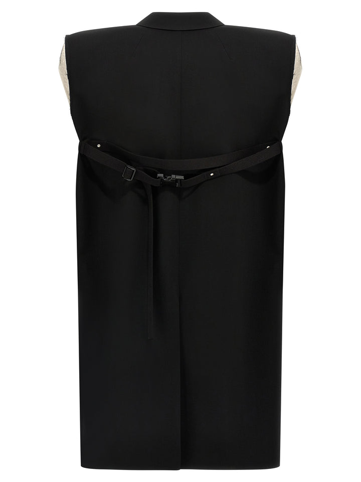 Rick Owens Dirt Tailored Sl Gilet - Nero | be26c9a8d95e636cf88e8da4337f0574c7bca102