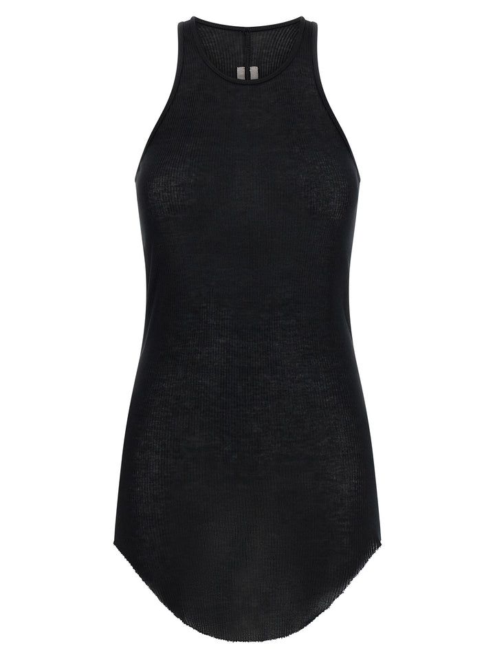 Rick Owens Basic Rib Top - Nero | dba37aac19661d157cb94d48913a6aceefda38b1