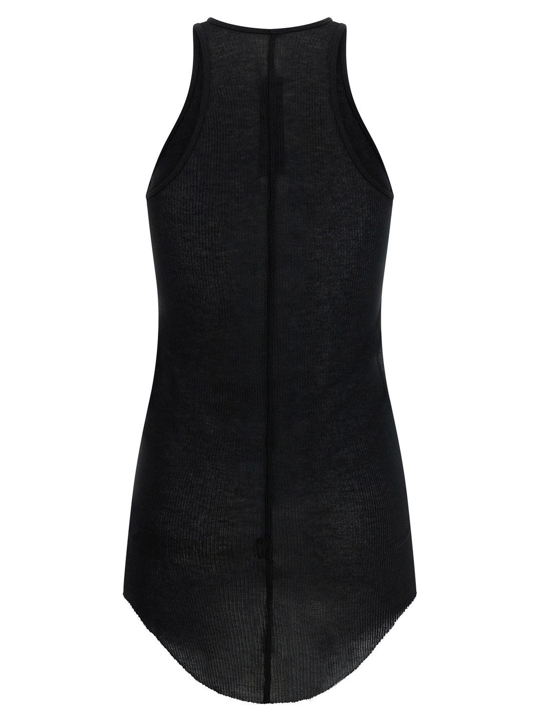 Rick Owens Basic Rib Top - Nero | 4c77ba96a3b6e15076b6fa181d5a82bfc514bf80