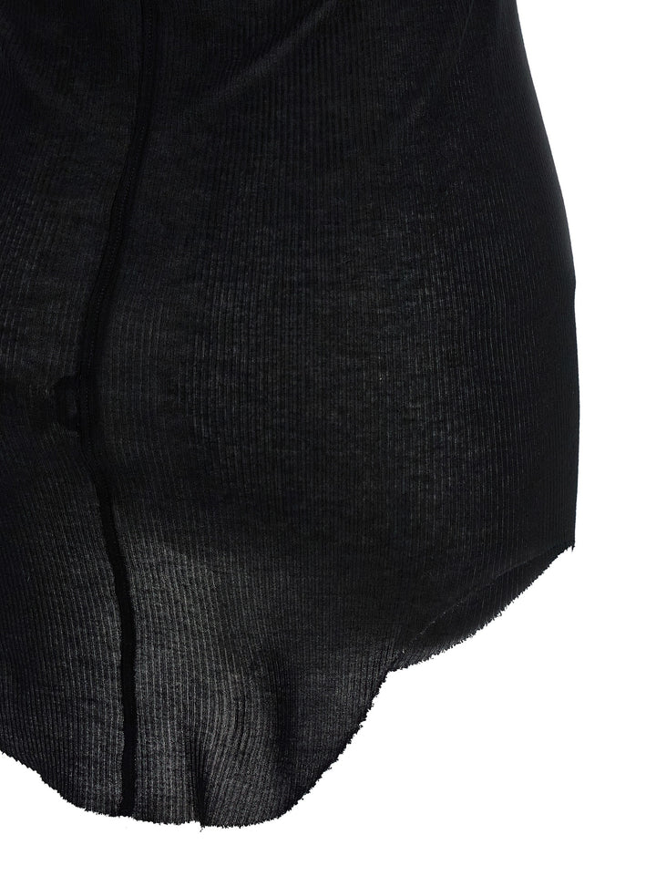 Rick Owens Basic Rib Top - Nero | e6a59db9b878550bab24931d14001ab4e6fe6d00