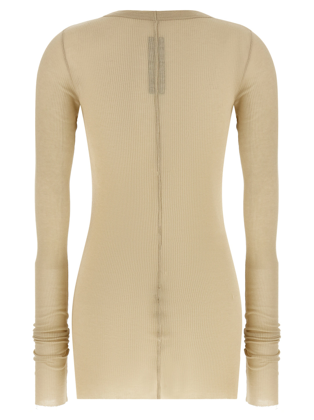 Rick Owens Rib Ls T T shirt - Beige | bbeca082299c9f4f0da67de32821f68e6502bcf0