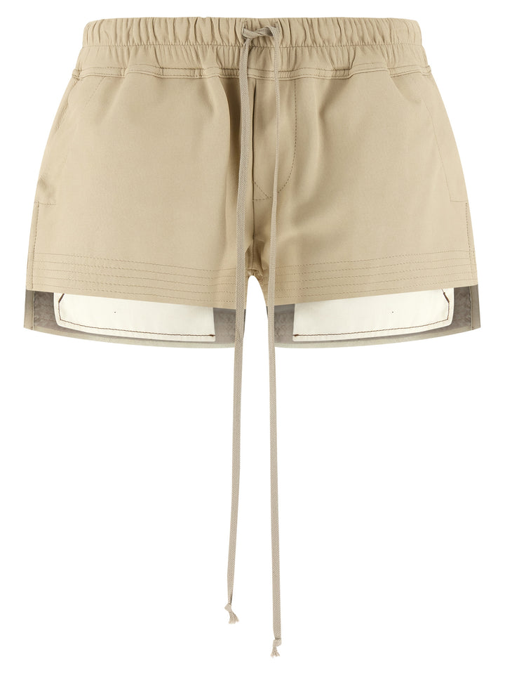 Rick Owens Fog Boxers Bermuda e Short - Beige | 3c0b9067a737dd20bb816cee313e20d624c11b82