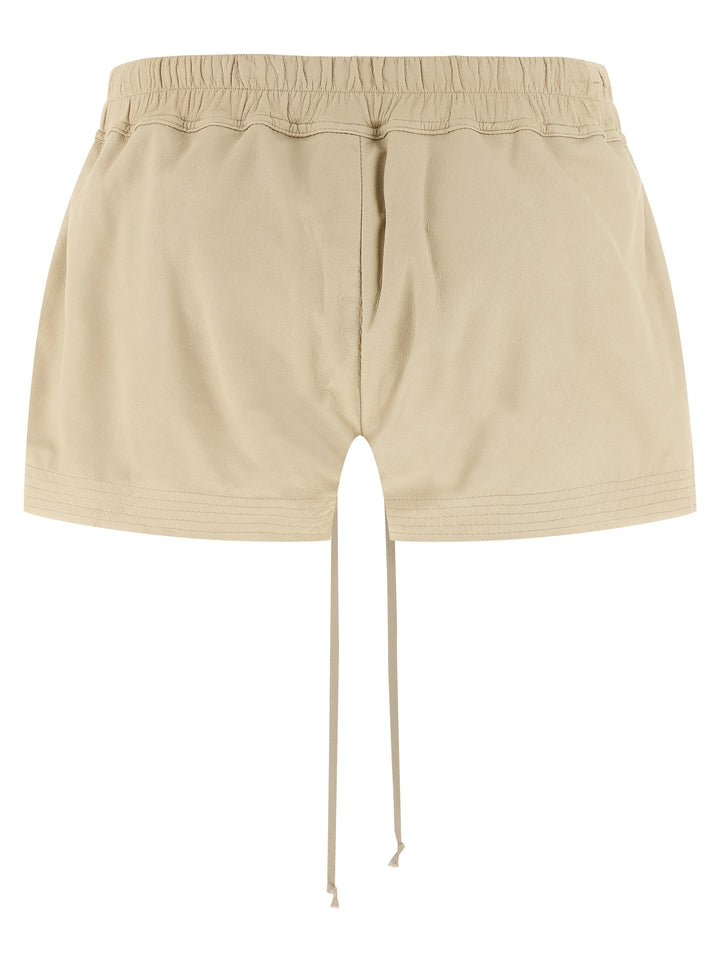 Rick Owens Fog Boxers Bermuda e Short - Beige | 3ae91acb7e591de8e62954ba84927dcf3e34f026
