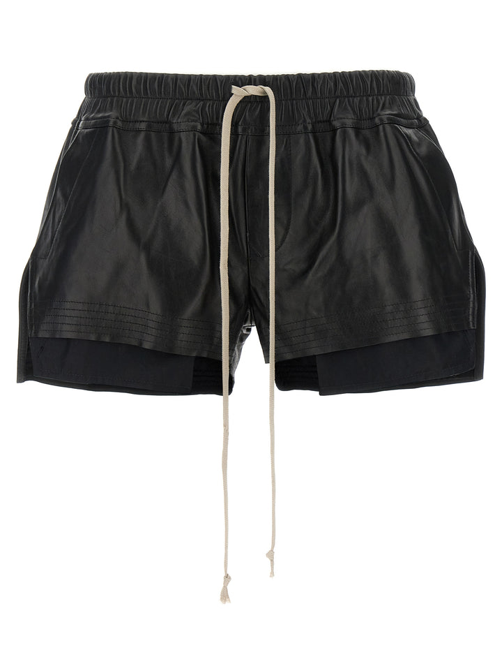Rick Owens Fog Boxers Bermuda e Short - Nero | 75cd34b55a3fab62a846de1430f635e8a1085435