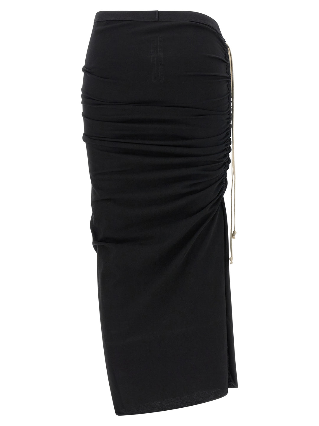 Rick Owens Edfu Knee Gonne - Nero | a419fe6b0271add25ba53a379a2aeced6d38c524