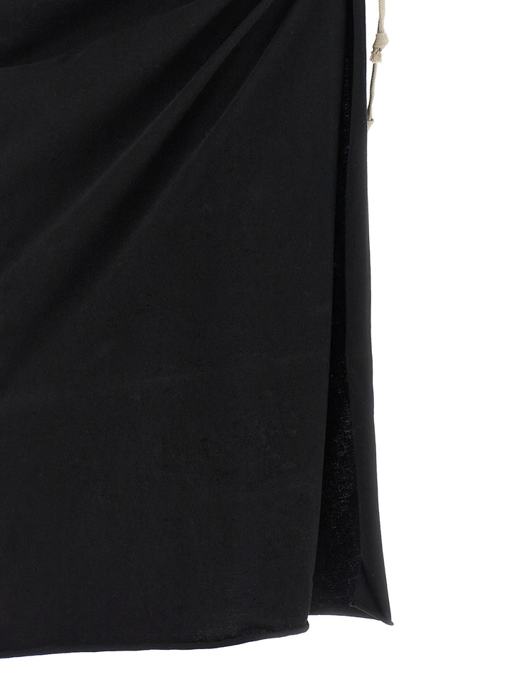 Rick Owens Edfu Knee Gonne - Nero | a51d21d99670a455bf3bb98a4acf21c2618f6deb