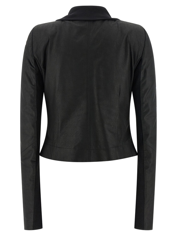 Rick Owens Scarf Biker Puffer Jackets - Nero | 6edaf7fa55c770ea2f233e793b8899ca2209e952