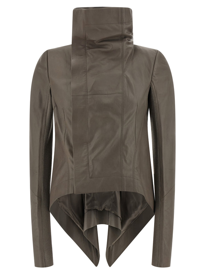 Rick Owens Naska Biker Puffer Jackets - Grigio | 7f76d24343ef301bd78f174b40aa08abcc5b2145